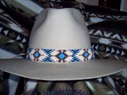 Pin By Debra Ratcliff On Diy Projects To Try Beaded Hat Band Beaded Hat Bands Beaded Hat