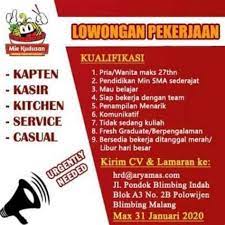 Informasi lowongan kerja resmi untuk lowongan kerja cpns, bumn, dan multinasional company tahun 2020. Lowongan Kerja Merlung Lowongan Kerja Di Rumah Sakit Marsudi Waluyo Singosari Pertamina Cari Di Antara 15 900 Lowongan Kerja Terbaru Di Indonesia Dan Di Luar Negeri Gaji Yang Layak Pekerjaan