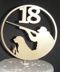 Shop for birthday cake toppers in cake toppers. Hunting Dog Age Birthday Cake Topper