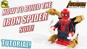 Spider man lego figure ✅. How To Build The Lego Iron Spider Man Minifigure Creation Youtube