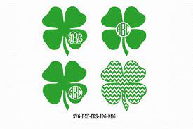 Download Shamrock Monogram Frames Svg St Patrick S Day Svg 477163 Monograms Design Bundles