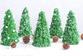 Turn Ice Cream Cones Into Festive Snow Covered Christmas Trees Recipe Cone Christmas Trees Christmas Tree Ice Cream Snow Covered Christmas Trees