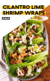 Cilantro Lime Shrimp Wraps Are Low Carb Gold Recipe Lettuce Wrap Recipes Healthy Recipes Recipes