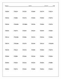 This handy times table coloring sheet gives your children the opportunity to practice their coloring, multiplication and fine motor skills, as well as giving them something lovely to take home with them or put up on. 7 Times Table Worksheets Activity Shelter