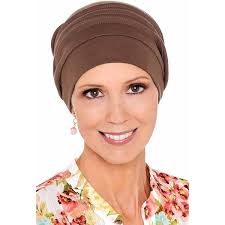 Hats Scarves & More Chemo Headwear Cancer Scarf 50+ UPF Sun Protection Pre  Tied Headscarf Head Coverings Cotton Celeste (BEIGE) at Amazon Women's  Clothing store