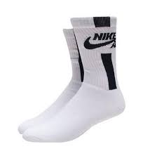 Nike Mens Cotton Cushioned Crew Size 8 12 Large White Black Sx5388 100 Nike Men White And Black Large White
