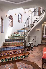 There is a church at the top of the steps trinità dei monti and in most pics of the spanish steps you will see this church with the double. Spanish Style Staircase Colorful Home Artistic Stairs Spanish Design Tiles Interior Mosaic Spanish Style Homes Spanish Style Tile Spanish House