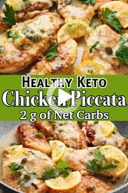 Faible Teneur En Glucides Keto Poulet Piccata In 2020 Chicken Piccata Recipe Chicken Piccata Easy Low Carb Chicken