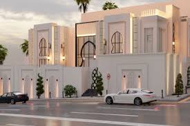Buildding amazing pretty brick swimming pool and modern two story house villa design in forest Modern Villa Design Tag