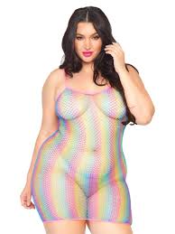 Rainbow Lurex Fishnet Dress Plus Size Mini Dresses Fishnet Mini Dress Fishnet Dress