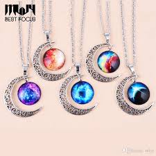 If any of these have happened to you, here's a handy list of jewelry repairs that you can do yourself. Wholesale Mljy Moon Necklace Collares Diy Jewelry Galaxy Stone Pendant Necklace Alloy Exaggerated Necklaces Pendants For Women From Mljy 13 99 Dhgate Com