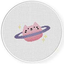 This is probably a planet where you can get 'the most pantastic frying pans for. Cat Planet Cross Stitch Pattern Daily Cross Stitch