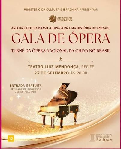 FX NEWS | GOIÂNIA | ENTRETENIMENTO | Recife recebe Gala de Ópera da China com grandes clássicos do repertório lírico Apresentação gratuita no Teatro Luiz Mendonça reúne... | Instagram
