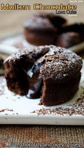 Molten Chocolate Lava Cake Recipe Lava Cakes Warm Desserts Winter Desserts
