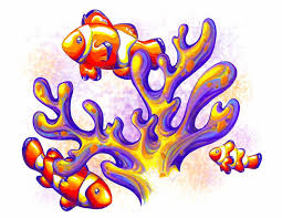 Ocean Wilderness Clownfish And Coral Reef By Sipporah Art And Illustration In 2021 Coral Reef Drawing Coral Reef Art Coral Drawing