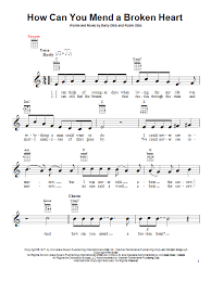 G a7 g a7 please help me mend my broken heart g a7 d and let me live again. How Can You Mend A Broken Heart Ukulele Print Sheet Music Now