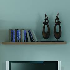 Fixer une étagère invisible s'avère esthétique, mais aussi discret. Tablette Murale En Chene Brin D Ouest