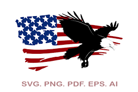 Download American Eagle With Distressed Flag Svg Graphic By Narcreativedesign Creative Fabrica