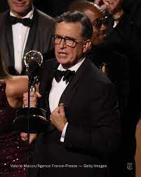 The Late Show With Stephen Colbert,” which CBS canceled over the summer,  won the Emmy for best talk show for the first time. It was the second of  two standing ovations that