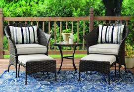 Mainstays Arlington Glen 5 Piece Outdoor Furniture Patio Leisure Set Multiple Colors Walmart Com Outdoor Furniture Sets Gray Patio Furniture Outdoor Patio Furniture