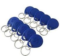 Chaveiro Rfid 125Khz Proximidade Azul Tag Rfid