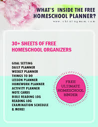 Homeschoolers across the world are beginning to write down their plans for their next homeschool year. The Ultimate Free Homeschool Planner 30 Amazing Printables