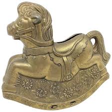 $14.95 + shipping + shipping + shipping. Rocking Horse Metal Money Box Piggy Bank Vintage 1960s For Sale At 1stdibs