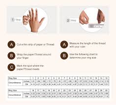 Take one of these measurement tools and wrap it the ring size chart above should tell you how many millimeters the matching circle is as well as what ring size that measurement correlates to. Ring Size Guide Ms Jewels