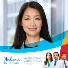 Meet WeiQian "Daphne" Coates, nurse practitioner, with Ballad Health CVA  Heart Institute — Kingsport! She joins the team and will work alongside Dr.  Freddie Williams, Dr. Mark Aziz, and Dr. Gaurav Rana.