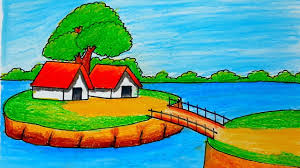 How To Draw Easy Scenery Riverside Village Scenery Drawing With Oil Pastel Colour Drawing Youtube How to draw a beautiful scenery for kidseasy drawing tutorial. how to draw easy scenery riverside village scenery drawing with oil pastel colour drawing