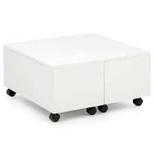Finebuy Couchtisch 60 X 60 Cm Weiss Hochglanz Rollbar Mit Schublade Wohnzimmertisch Mit Staufach Sofatisch Wohnzimmer Quadra In 2020 Storage Bench Furniture Storage