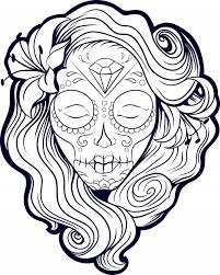 They will be more interesting when they are adorned with the addition or little pattern. Sugar Skull Coloring Pages Best Coloring Pages For Kids
