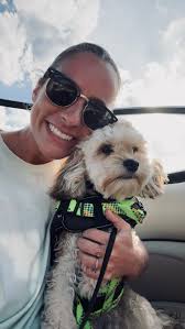 Our Romanian rescue dog, Scamper, absolutely loving Lake Buttermere.