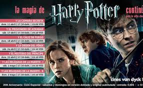 Harry potter y las reliquias de la muerte: Los Cines Del Centro Comercial El Tormes Vuelven A Proyectar Las Peliculas De Harry Potter El Norte De Castilla