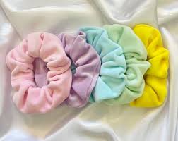 Includes images of baby animals, flowers, rain showers, and more. Pastel Scrunchies Etsy
