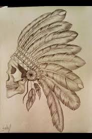 Indian Drawing Drawings Skulls Drawing Skull Drawing