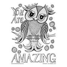 Did you know that there are around 250 owl species in this world? You Are Amazing Owl Coloring Page