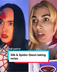 #duet with @💛🕸CINDY CHEA🕸💛 Silk and I learning how to patrol 😆 (duet  as any Spider-Man) #duetthis #silk #spidergwen #acrossthespiderverse  #gwenstacy #marvel #spidergwencosplay #silkcosplay #spiderman