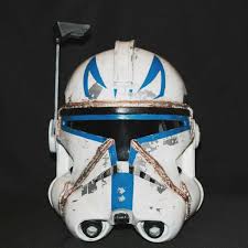 Featuring a sleek, futuristic look and details that are sure to please any star wars fan, this adjustable helmet issues popular sayings from the tv show and amplifies your child's voice, adding a fun element to imaginative play. Star Wars Clone Trooper Phase Ii Capitan Rex Helmet Geek Beholder
