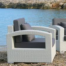 Aluminium, traité époxy revêtement : Salon De Jardin Panama Blanc 5 Places Salon De Jardin Table Et Chaise Eminza