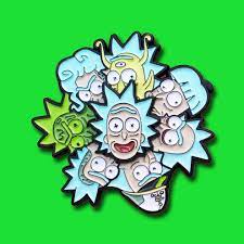 As for me, last summer, i got contacted via etsy by a spanish manufacturer that offered me to turn my drawings into pins. I Started Making Enamel Pins Last Year And Made My Very First Spinning Pin Rick Sanchez Vs The Rickstaverse The Center Rick Spins Around The Others Rickandmorty