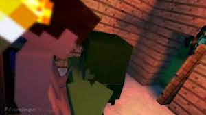 Zombie munching on his sweet Minecraft nectar