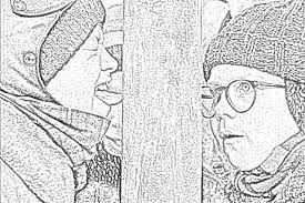 Family telling the true christmas story coloring… The Holiday Site Coloring Pages Of A Christmas Story