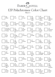 Polychromos Blank Color Chart Www Bedowntowndaytona Com