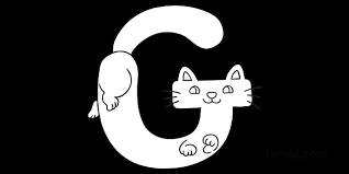 The fastest way to learn the spanish alphabet is to know what each letter actually sounds like and more than anything,. Letra G Gato Gata Gato Alfabeto Espanol Animales Ks1 Blanco Y Negro Rgb
