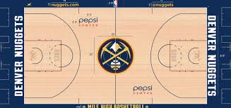 Stephen curry golden state warriors vancouver basketball court sports hs sports gold state warriors sport exercise. Denver Nuggets Revamped Court Design For The 2018 19 Season