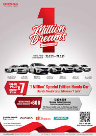 Maybe you would like to learn more about one of these? Honda Tawar Tujuh Model Edisi Khas Untuk Dimenangi Sempena Kempen 1 Million Dreams Funtasticko Net
