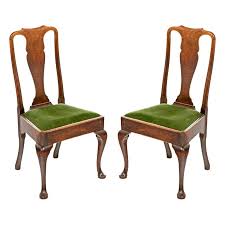 18th Century Queen Anne Oak Chairs A Pair In 2020 Oak Chair Queen Anne Furniture Leather Chair With Ottoman
