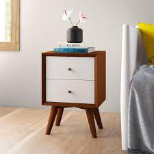 Enjoy free delivery over £40 to most of the with 3 drawers and a base element. Allmodern Parocela 2 Drawer Nightstand In Acorn White Reviews Wayfair
