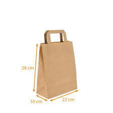 Il suffit de fermer chaque sac kraft avec un joli ruban ou. Sac Kraft Pas Cher Avec Poignees Plates Emballage Snacking De Packeos